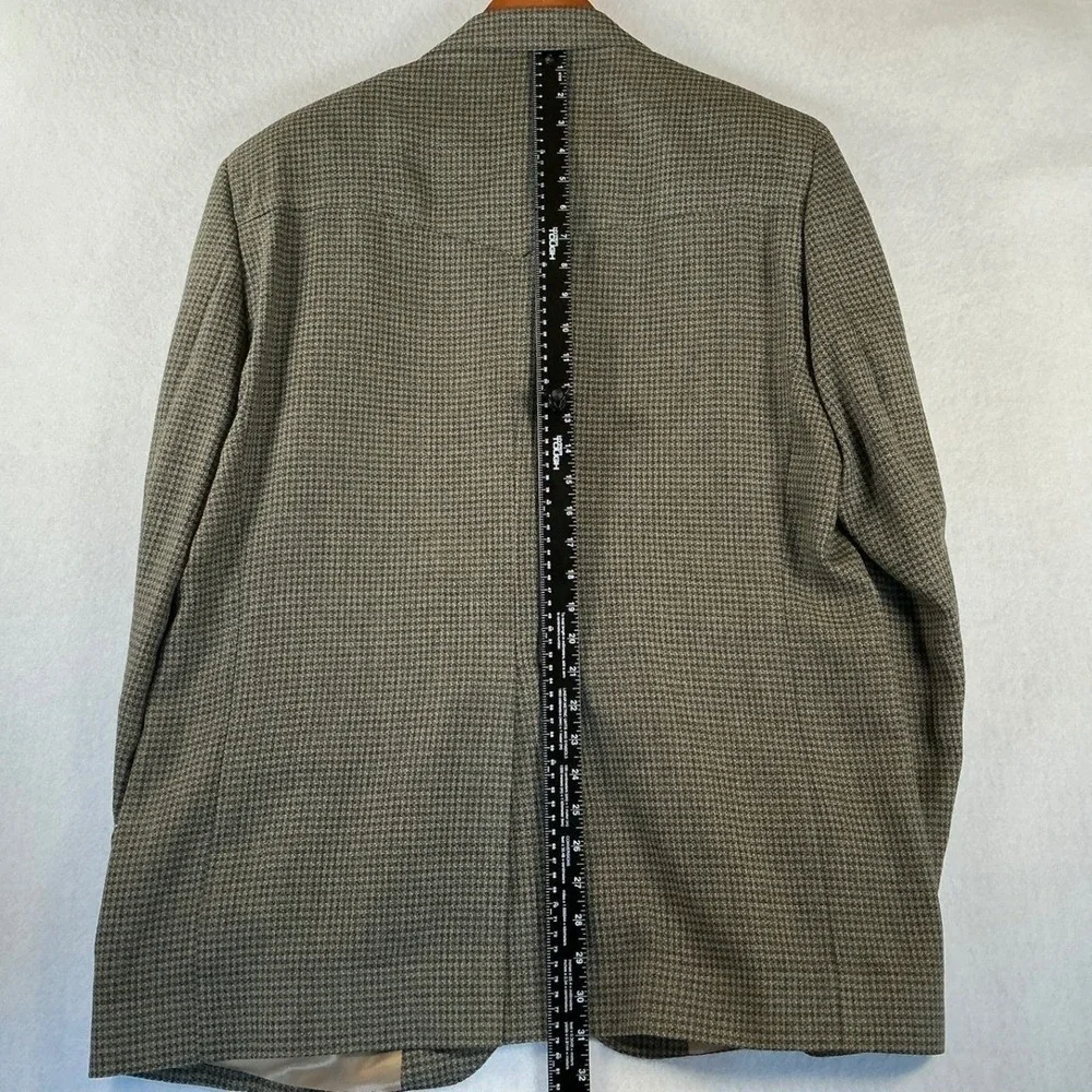 Warren Sewell Mens 44R Western Blazer Brown Houndstooth Wool Blend Sport‎ Coat